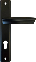 Ручка дверная Vrata A861 (алюминий, черный матовый) - 