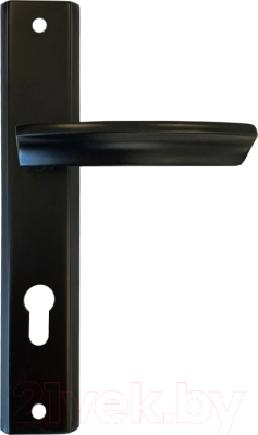 Ручка дверная Vrata A861 (алюминий, черный матовый)
