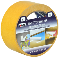 

Скотч двухсторонний Unibob, 50ммx10м 28211.21