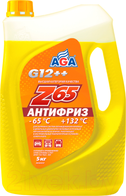 Антифриз AGA AGA043Z (5кг, желтый)