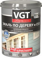 Эмаль VGT ВД-АК-1179 Профи по дереву (2.5кг, графитовый RAL 7024) - 