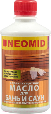 Масло для древесины Neomid Для бань и саун (500мл)