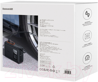 Автомобильный компрессор Baseus Mega Energy Pump Series Dual Cylinder Wireless Inflator / CRNL06