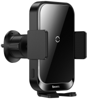 Держатель для смартфонов Baseus Halo Electric Wireless Charging Car Mount 15W / SUDD000001 (черный) - 