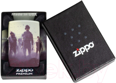 Зажигалка Zippo Zombie Design / 49807 (белый)