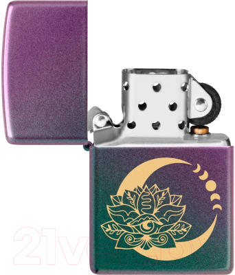 Зажигалка Zippo Lotus Moon / 48587 (черный)