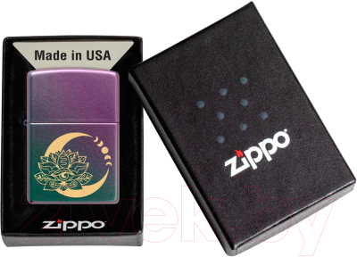 Зажигалка Zippo Lotus Moon / 48587 (черный)