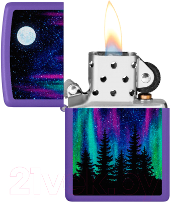 Зажигалка Zippo Night In The Forest / 48565 (фиолетовый)
