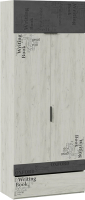 Шкаф ТриЯ Оксфорд-2 ТД-399.07.22 (матера/дуб крафт белый с рисунком) - 
