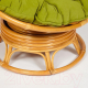 Миниатюра изображения товара Кресло-качалка Tetchair Papasan W 23/01 B с подушкой (мед/флок олива)