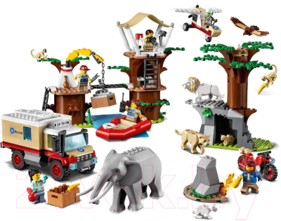 Конструктор Lego City Лагерь спасения дикой природы / 60307