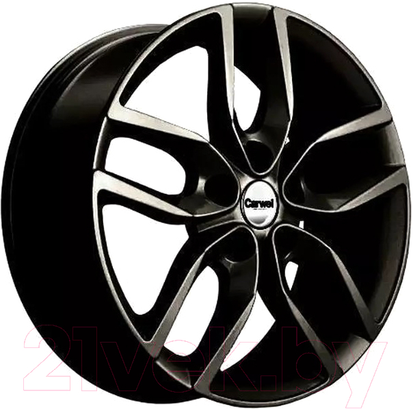 Литой диск Carwel Кутыр 1708 Geely Сoolray 17x6.5" 5x114.3мм DIA 54.1мм ET 45мм BL