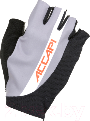 Велоперчатки Accapi Fingerless Cycling Gloves / BGL001-6101 (S, серый/белый)