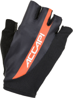 Велоперчатки Accapi Fingerless Cycling Gloves / BGL001-6652 (S, антрацитовый/красный) - 