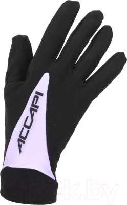 Велоперчатки Accapi Cycling Gloves Patch / BGL011-9937 (M/L, черный/лиловый)