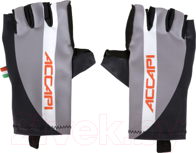 Велоперчатки Accapi Fingerless Cycling Gloves JR / BGL021-6101 (XS, серый/белый)