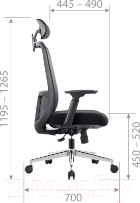 Кресло офисное Chairman CH581 (черный)
