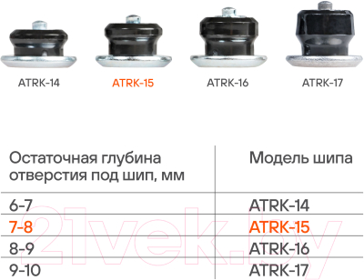 Ремкомплект для шин Airline ATRK-15 (100шт)