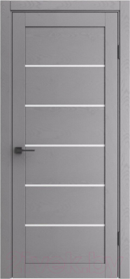 Дверь межкомнатная el'Porta Порта-220 60x200 (Graphite Wood/Grey Fog)