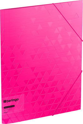 Папка для бумаг Berlingo Neon / FB4_A4391 (розовый неон) -