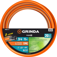 Шланг поливочный Grinda ProLine Flex 429008-3/4-15 (15м) - 