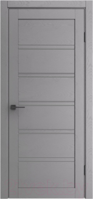 Дверь межкомнатная el'Porta Порта-28 60x200 (Graphite Wood/Grey Fog)