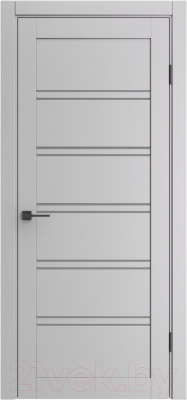 Дверь межкомнатная el'Porta Порта-28 60x200 (Nardo Grey/Grey Fog)