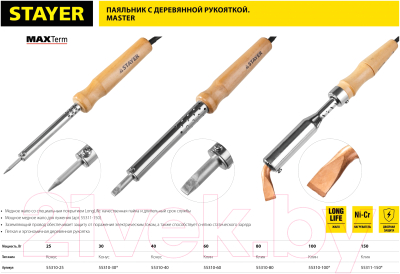 Паяльник электрический Stayer MAXTerm 55310-30