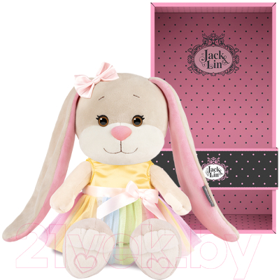 Мягкая игрушка Jack&Lin Зайка Лин в радужном платье / JL-02202305-25
