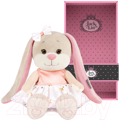 Мягкая игрушка Jack&Lin Зайка Лин в платье со звездочками / JL-02202307-20