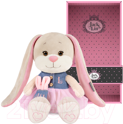 Мягкая игрушка Jack&Lin Зайка Лин в сине-розовом платье / JL-02202313-20