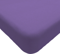 Простыня Luxsonia Трикотаж на резинке 160x200 / Мр0010-11 (фиолетовый) - 