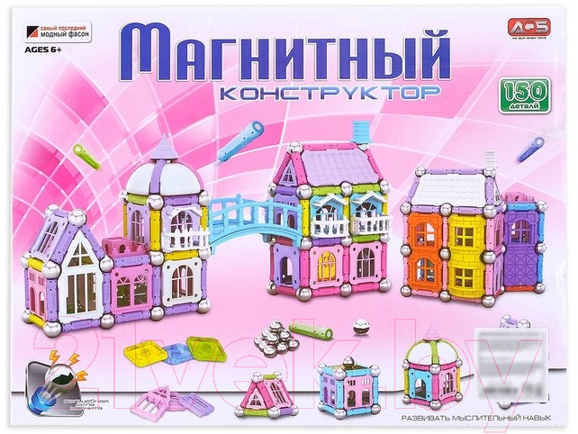 Конструктор магнитный Sima-Land Построй свой дом / 2425403