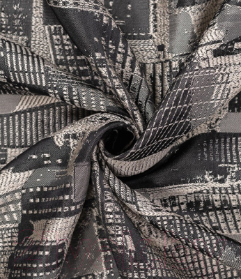 Ткань портьерная LEGRAND Мегаполис 150x270 / 58122812 (черно-бежевый)