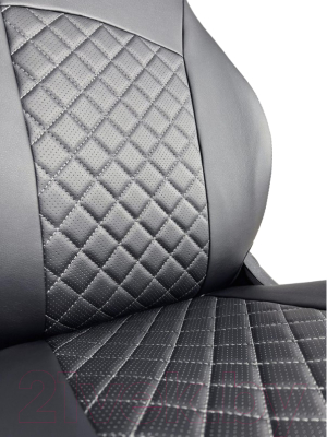 Комплект чехлов для сидений TrendAuto КСд2-ЭчЧ(С)-с/Се (черный)