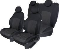 Комплект чехлов для сидений TrendAuto ДМ-ЖЧ (серый) - 