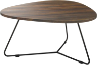 Журнальный столик Мебелик Лючия 7101 (мускатный орех/черный) - 