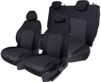 Комплект чехлов для сидений TrendAuto ДН-ЖЧ (черный) - 