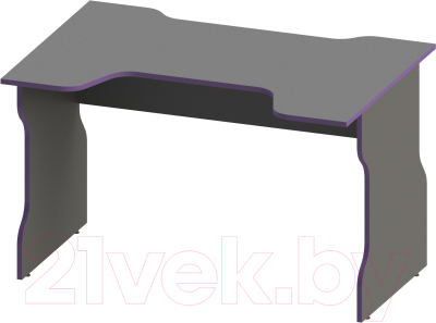 Геймерский стол Mebelain Vardig К1 (антрацит/фиолетовый)