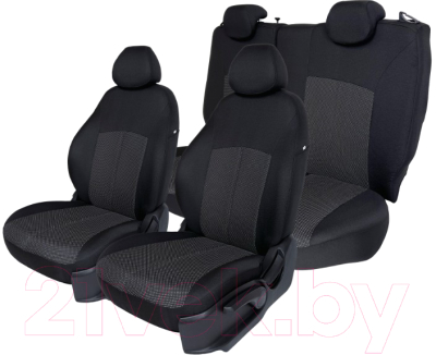 Комплект чехлов для сидений TrendAuto ДОо-ЖЧ (черный)