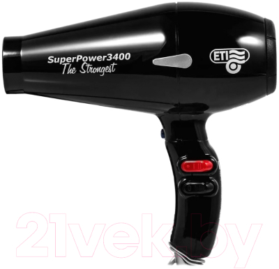 Фен ETI Super Power 3400 / 1805200C0 (черный)