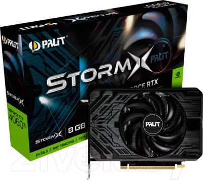 Видеокарта Palit GeForce RTX 4060 Ti StormX 8GB GDDR6 (NE6406T019P1-1060F)