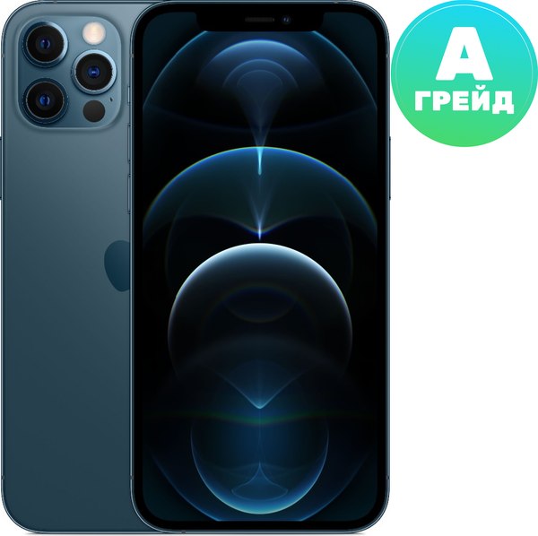 Смартфон восстановленный Apple iPhone 12 Pro 128GB Flip Грейд A (тихоокеанский синий)