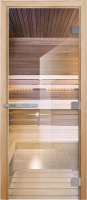 Стеклянная дверь для бани/сауны Doorwood Эталон 80x200 (прозрачный) - 