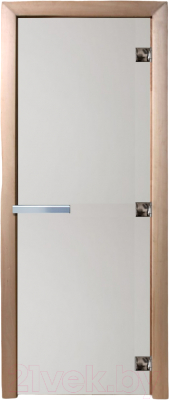 Стеклянная дверь для бани/сауны Doorwood 60x180 (сатин)