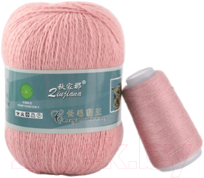Набор пряжи для вязания ХоббиБум Пух норки / 031 (2 мотка, светло-розовый)