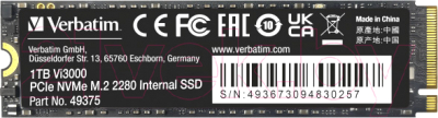SSD диск Verbatim Vi3000 1TB (49375)