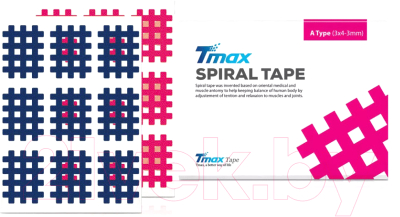 Кросс тейп Tmax Spiral Tape Type A (20 листов, красный)