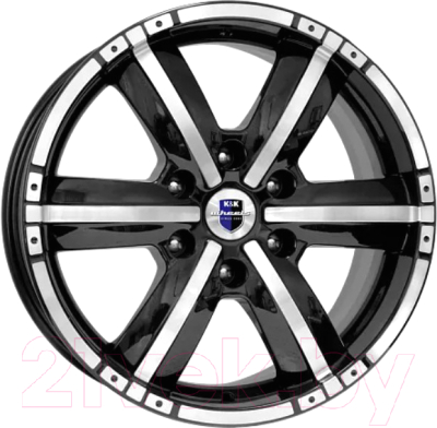Изображение товара Литой диск K&K Окинава 18x8" 6x139.7мм DIA 75.1мм ET 42мм Алмаз черный