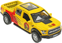 Автомобиль игрушечный Технопарк Ford F150 Raptor Динозавры / F150RAP-12DIN-YE (желтый) - 